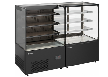 Кондитерская витрина CARBOMA COSMO KC71-130 VV 0,9-2 открытая