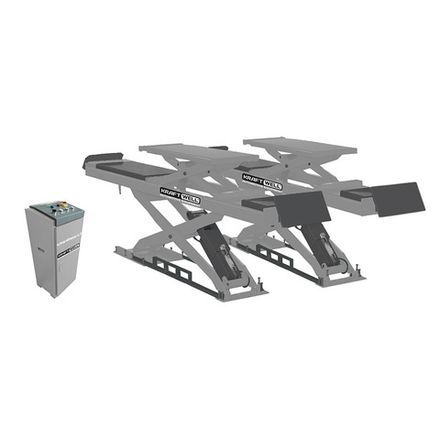 Цена на KraftWell (KRW45WA-LT) Подъемник ножничный г/п 4500 кг заглубляемый, платформы для сход-развала с подъемником второго уровня