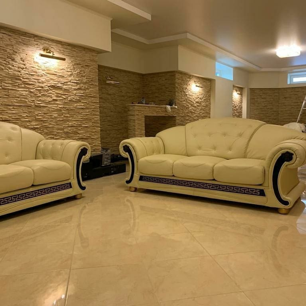 Диван Versace 3-х местный белый