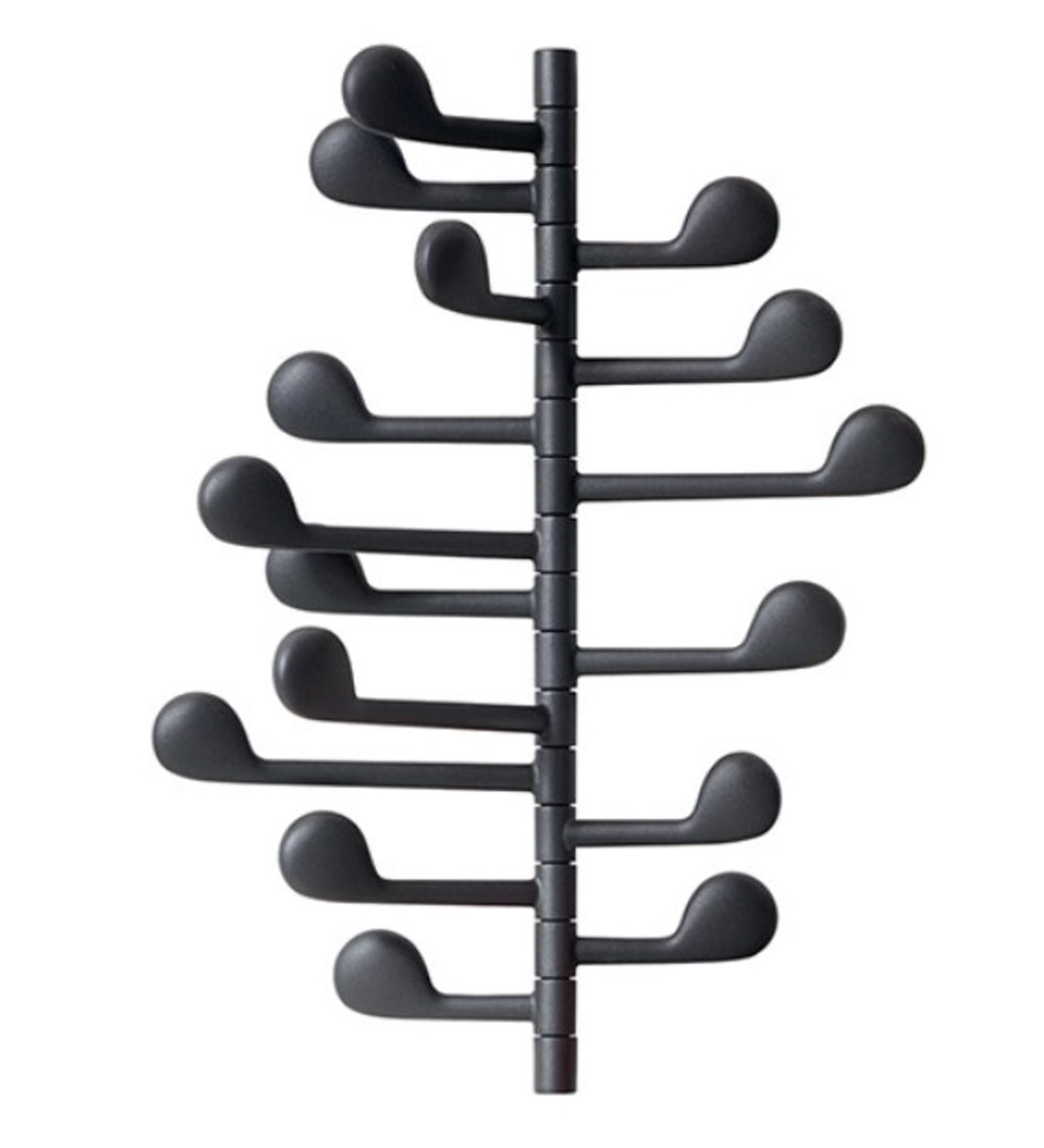 Bешалка Song ARPER настенная/металл/black 16 крючков 470х40х585h