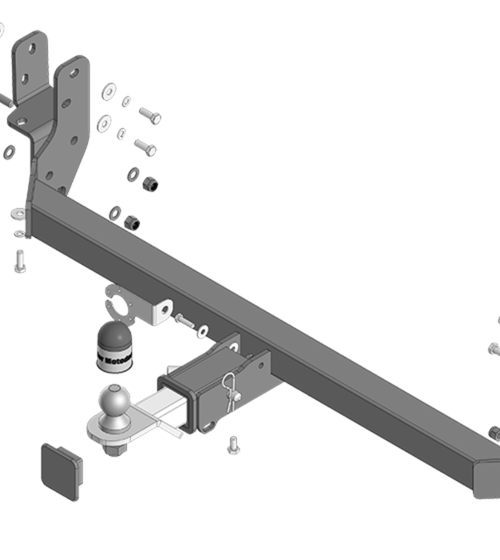 Фаркоп Motodor для Dongfeng K32; K33 (со ступенькой) 98604-E