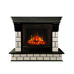 Электрокамин RealFlame Castle 25,5 AO античный дуб с очагом Evrika 25,5 LED