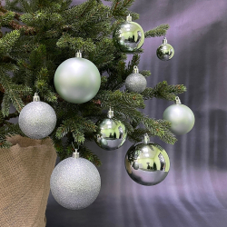 Набор шаров 46шт ChristmasDeLuxe мятный