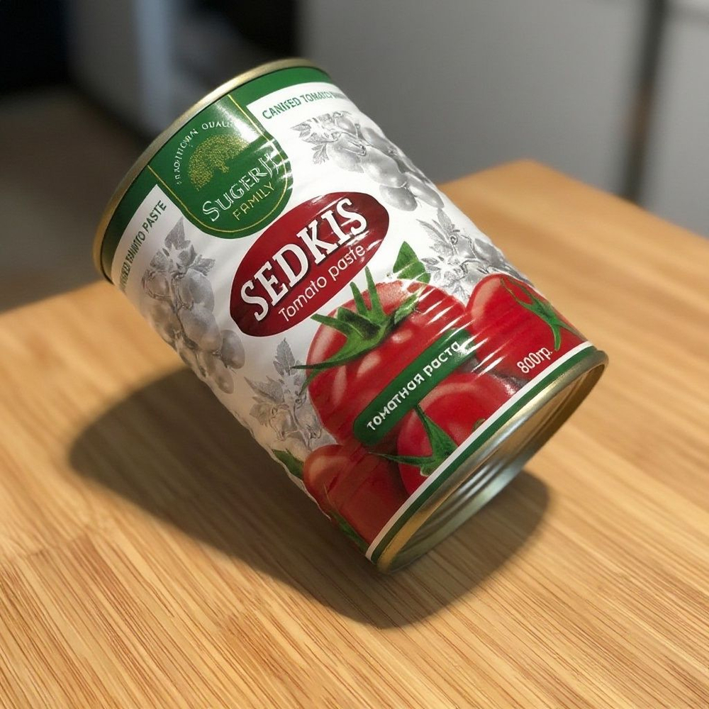 Томатная паста SEDKIS SUGERFIJ концентрированная, 800 гр