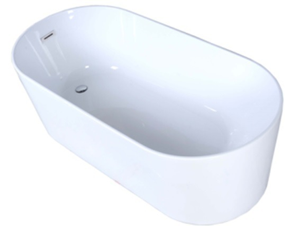 HD8621 Ванна акриловая отдельностоящая с переливом и дренажом 1695*805*570