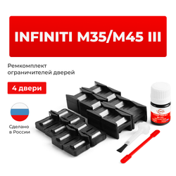 Ремкомплект ограничителей дверей Infiniti M35 (III) Y50 (4 двери, тип 32+39) 2004-2010