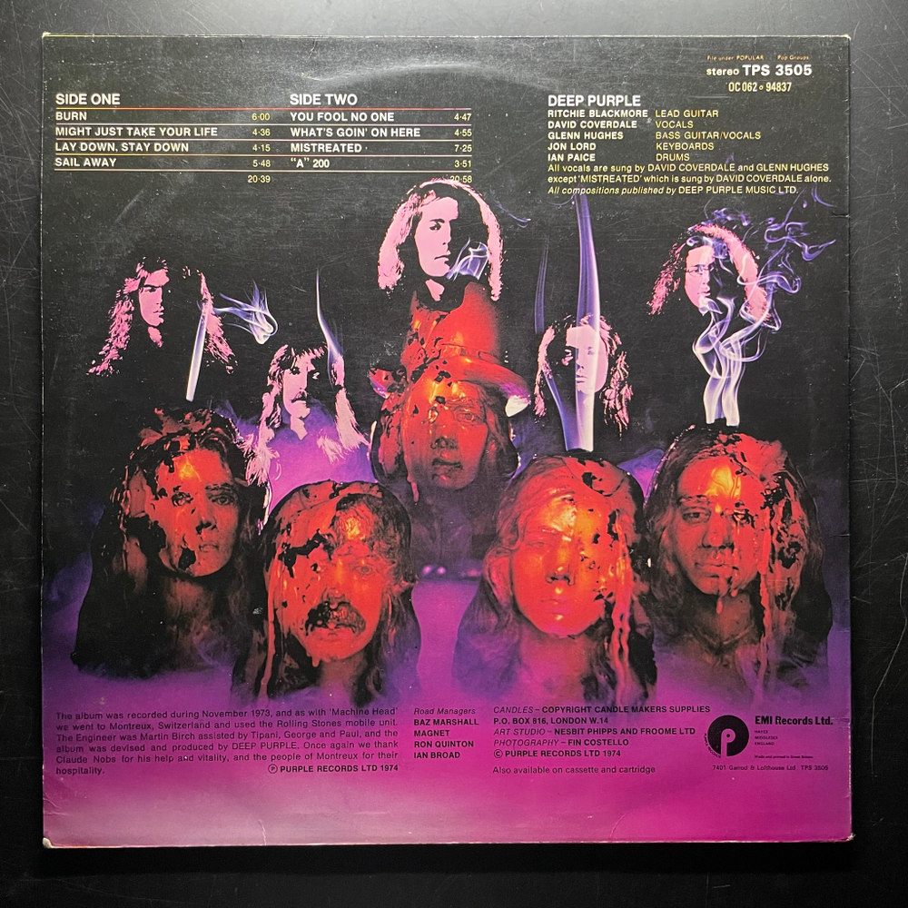 Deep Purple - Burn (Англия 1974г.)