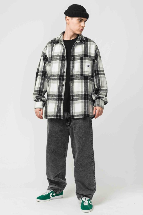 Рубашка Harbor Wide Молочный/Черный/Серый - фото 5