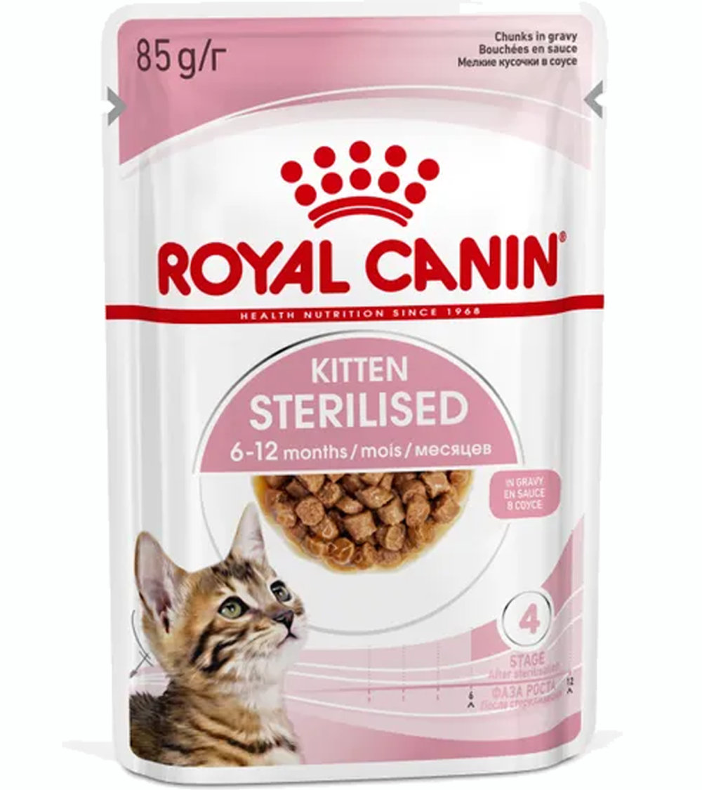 Роял Канин Kitten Sterilised котята/соус 85гр.