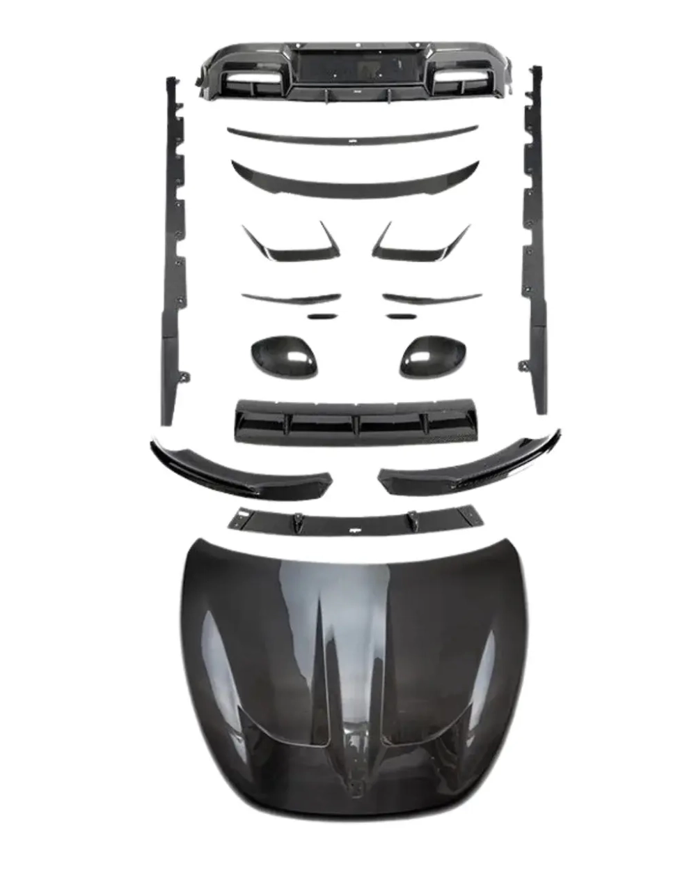 Карбоновый обвес для Xiaomi SU7 2024+ Ксяоми аэродинамический обвес