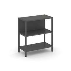 Shelf System Односекционный стеллаж двухярусный SN.STM-211 Антрацит/Металл Антрацит 810*400*879