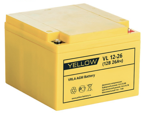 Аккумулятор YELLOW VL 12-26