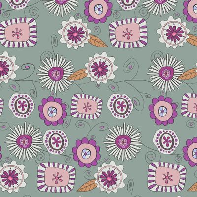 Abstract flowers. Seamless pattern. fabric, textile