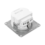 Механизм розетки с USB-C - 2шт, 16А, с заземлением, со шторками, белый Эпика EKF
