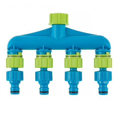 Разветвитель четырехканальный, пластиковый Palisad Luxe