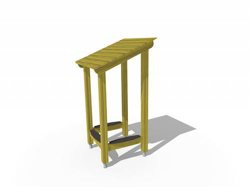 Навес с лавочками