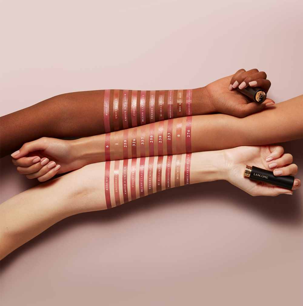 Lancome L'Absolu Rouge Cream - Кремовая помада для губ во флаконе, который можно заполнять оттенок 06 Rose Nu, 3 g