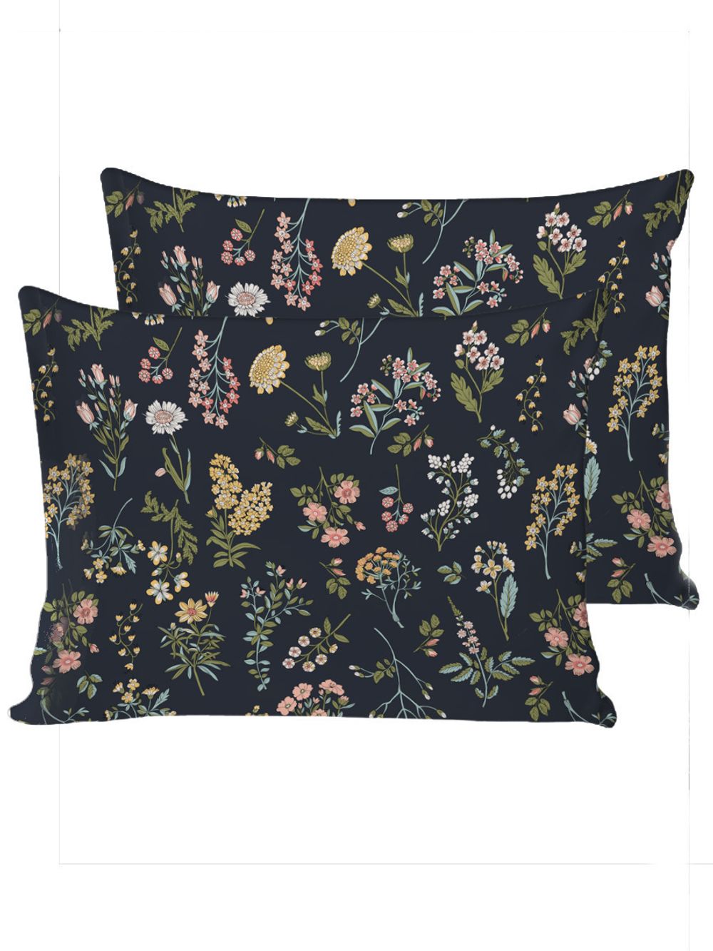 Постельное белье сатин Milky Garden "Botany/Botany" 1,5-спальный на молнии Наволочка 50х70 см 2 шт Простынь на резинке 90х200 см Пододеяльник 145х215 см