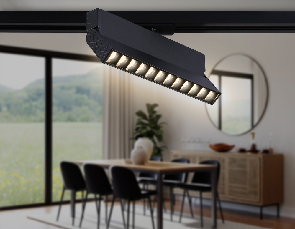 GL6817 BK черный LED 12W 3000K 24° 230*22*87