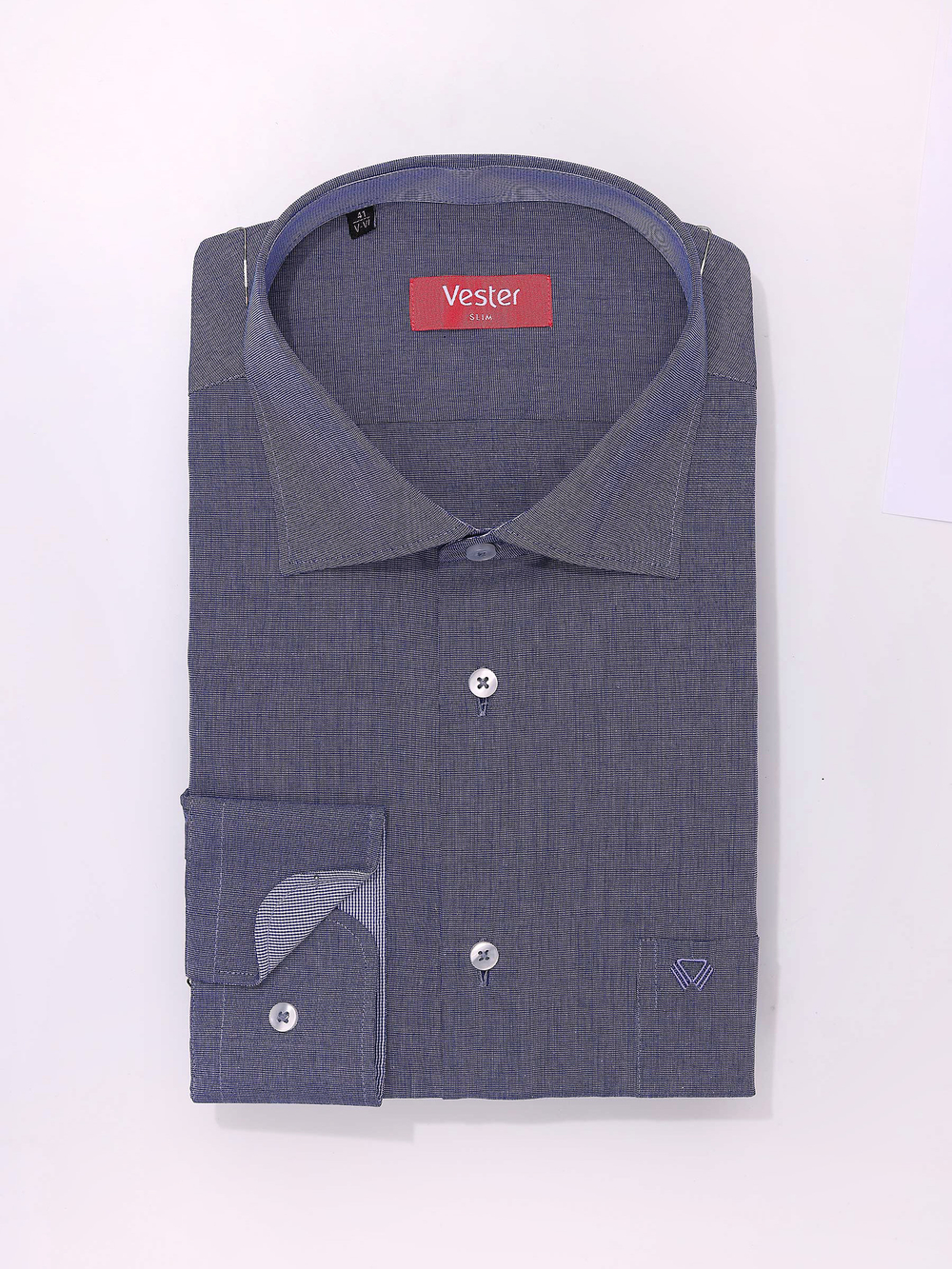 Сорочка мужская VESTER длинный рукав, хлопок/пэ 930141 58