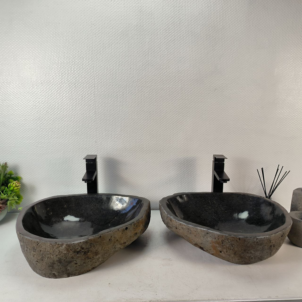Раковина из речного камня ПАРА! RS-35363 47*40*14 0865