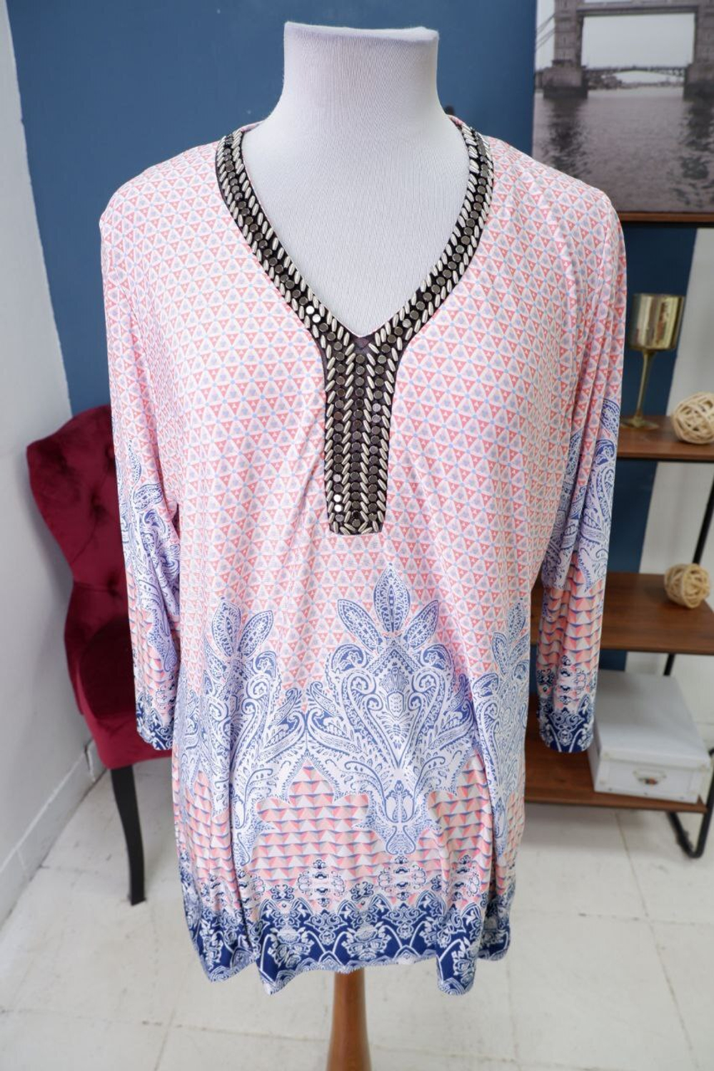 Блузка Mer & Sud интересная 44 размер