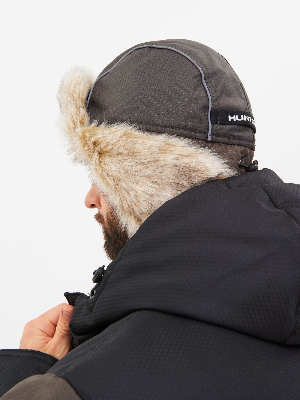 Шапка ушанка зимняя Полюс ткань Cell цвет Хаки