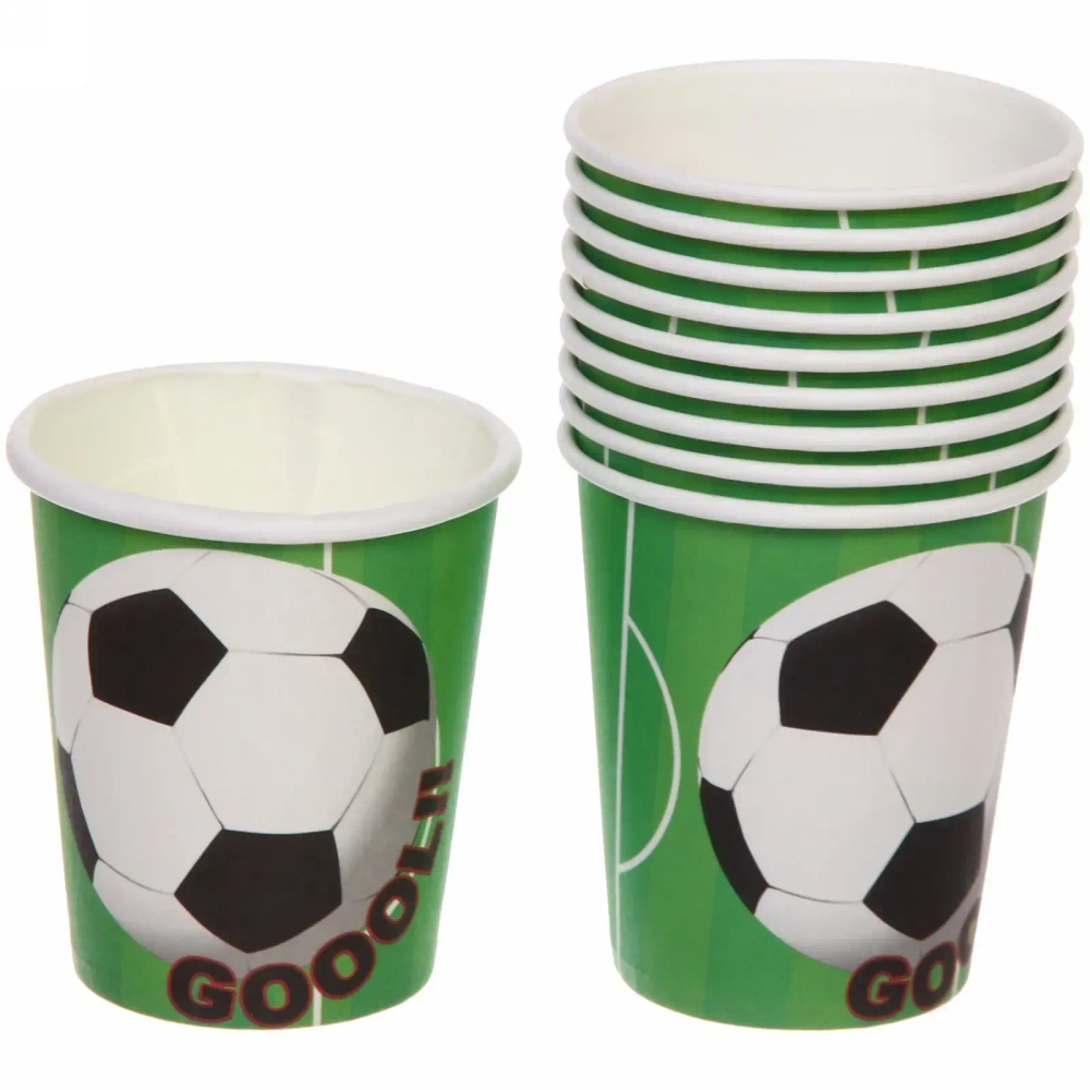 Стакан бумажный 0,2л в наборе 10 шт «Футбол»