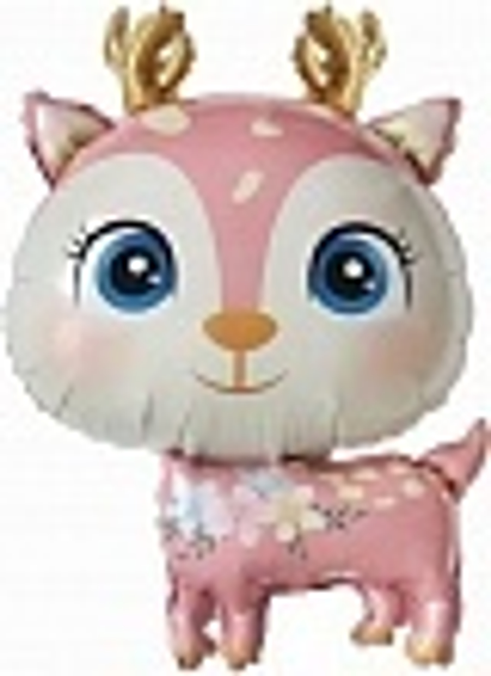 Шар (30""/76 см) Фигура, Олененок, Розовый, 1 шт. Д033