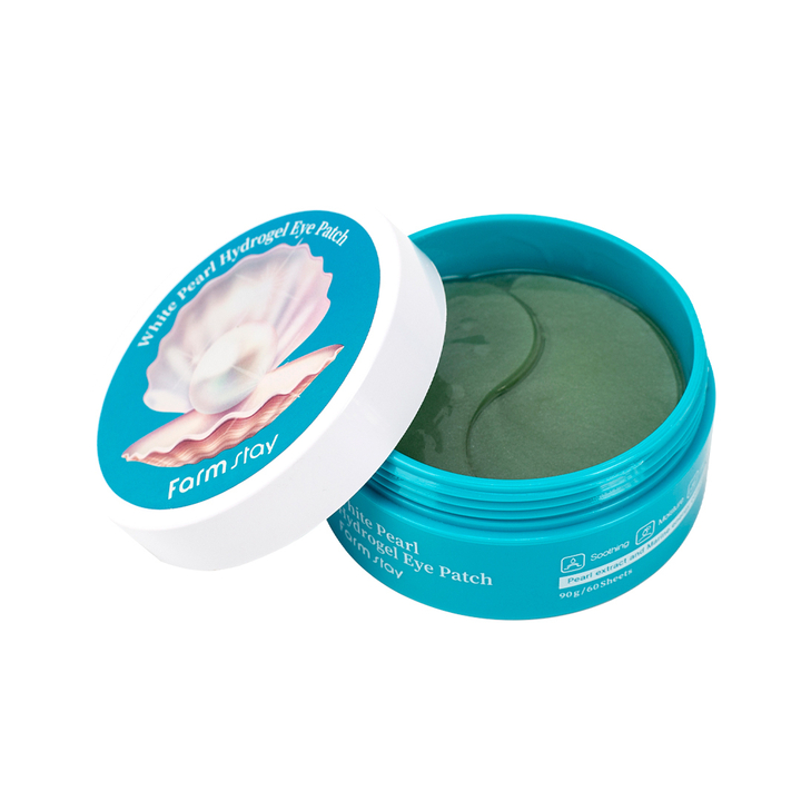 Патчи для век FarmStay White Pearl гидрогелевые с экстрактом жемчуга Hydrogel Eye Patch 80 г / 60 шт