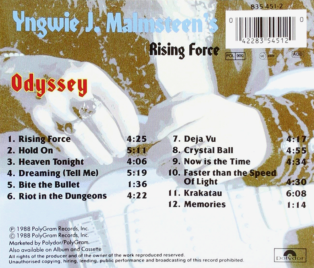 Yngwie J. Malmsteen's Rising Force / Odyssey (CD)