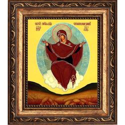 Спорительница хлебов. Икона Божьей Матери на холсте.