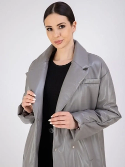 Пальто кожаное из натуральной кожи