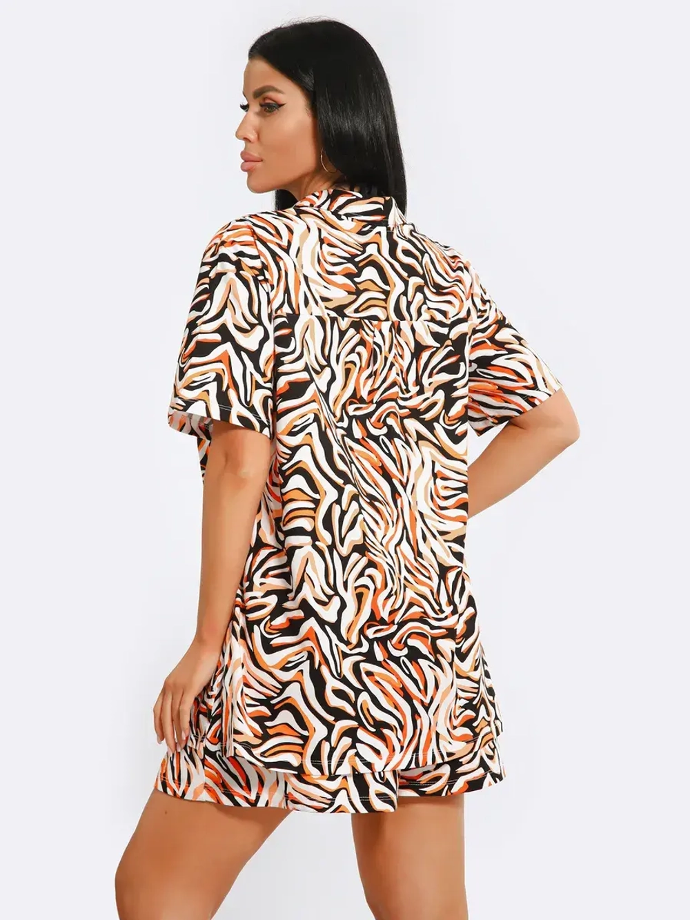 Комплект хлопок рубашка с шортами