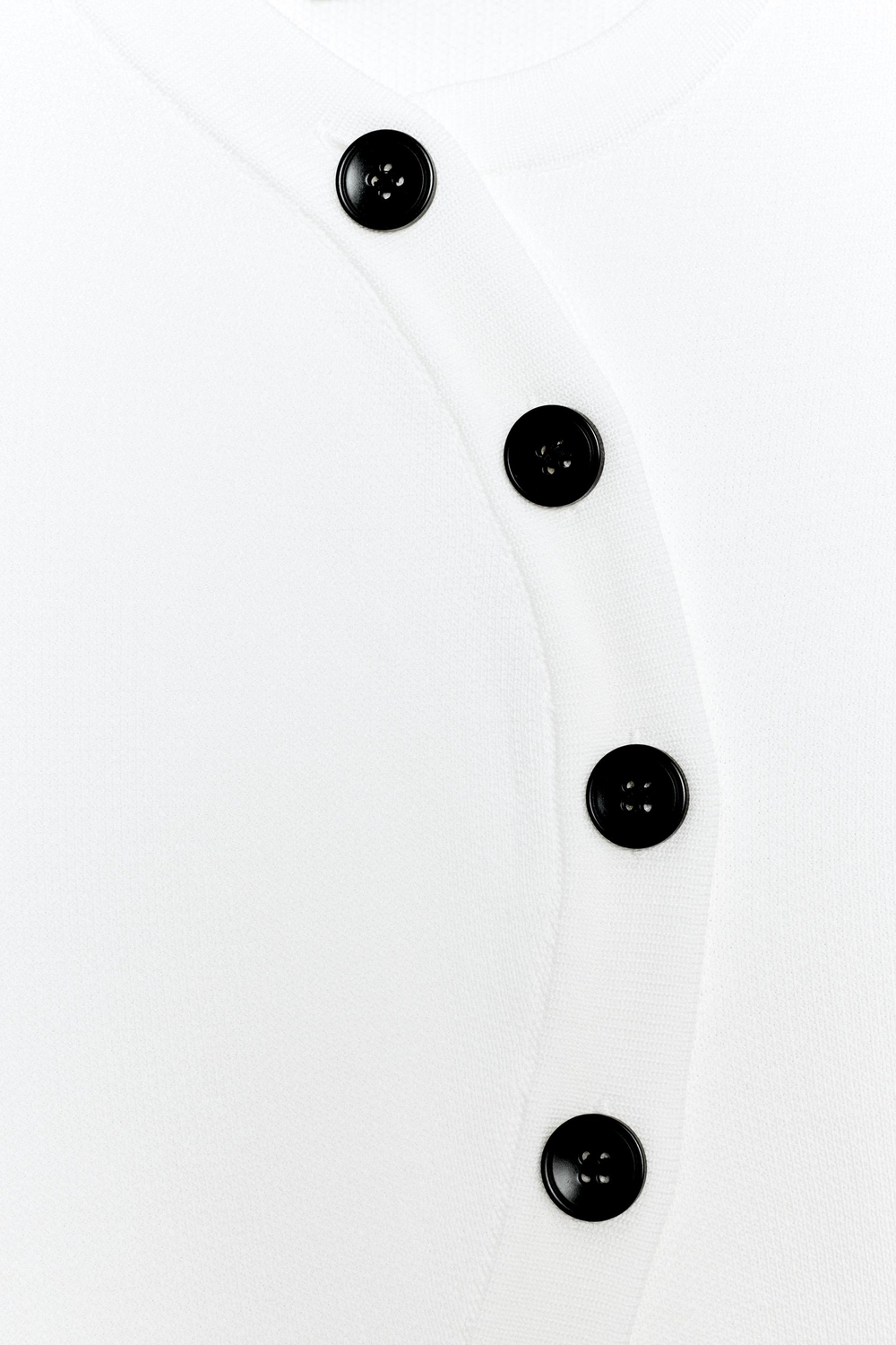 ZARA КАРДИГАН С АСИММЕТРИЧНОЙ ЗАСТЕЖКОЙ, БЕЛЫЙ