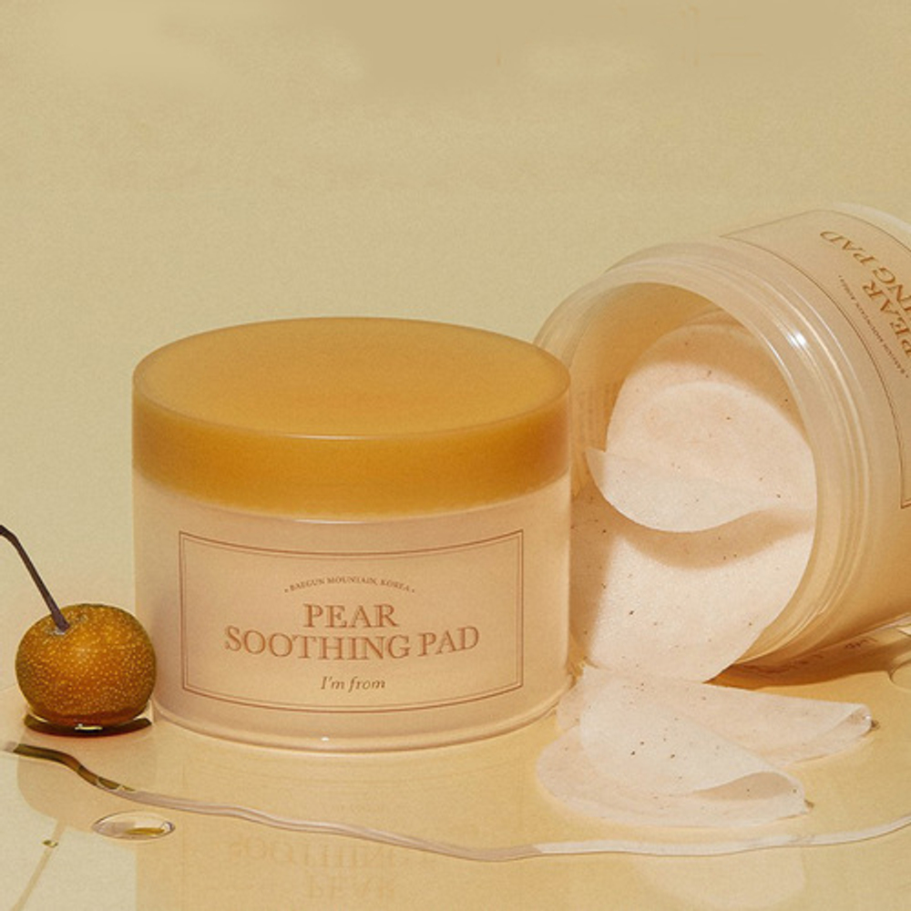 I'm From Пэды-тонер с эффектом охлаждения для раздраженной кожи - Pear soothing pad, 60шт