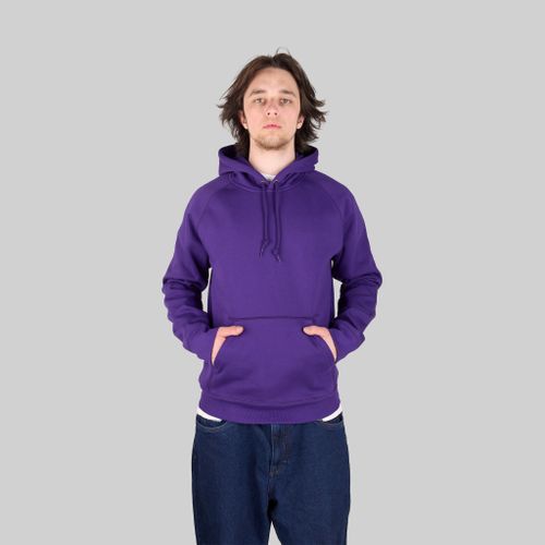 Толстовка мужская Carhartt WIP Hooded Chase Sweatshirt артикул:I033661_tyrian - купить в магазине Дайс