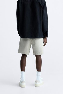 ZARA ШОРТЫ-ДЖОГГЕРЫ, РЫЖЕВАТО-КОРИЧНЕВЫЙ