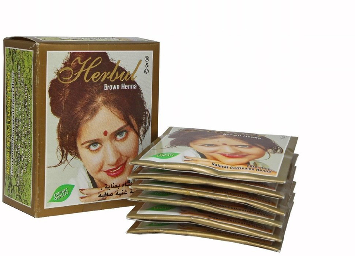Краска на основе хны Herbul Henna Brown 6х10 г = 60 г