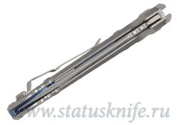 Нож Microtech LUDT 1136-10MS3 Blue Ti Accent Marfione Selectфотография - 3