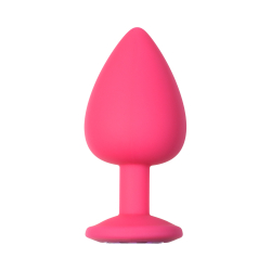Анальная пробка Emotions Cutie Large Pink dark purple crystal 4013-02Lola