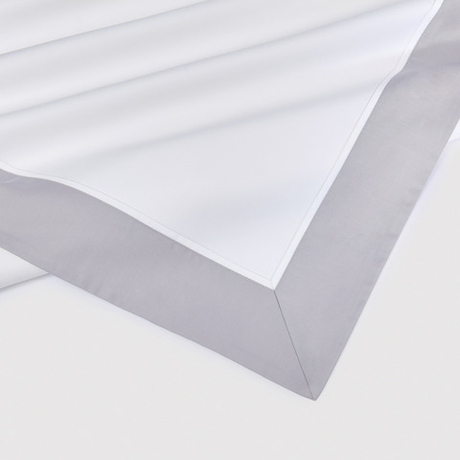 Постельное белье cемейное Сlaire&Caroll Frame белое с серым