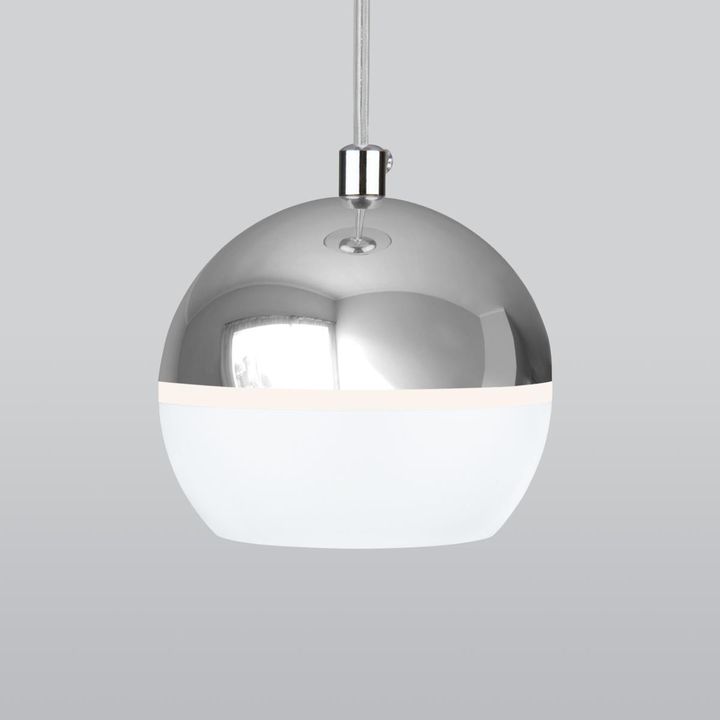 Подвесной светодиодный светильник Elektrostandard DLS023 9W 4200K белый/хром a047803