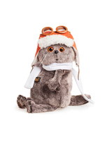 Мягкая игрушка Басик в шлеме и шарфе 19 см Ks19-009