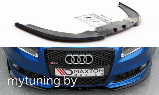 Сплиттер бампера переднего V.2 для AUDI RS4 B7 (06-08)