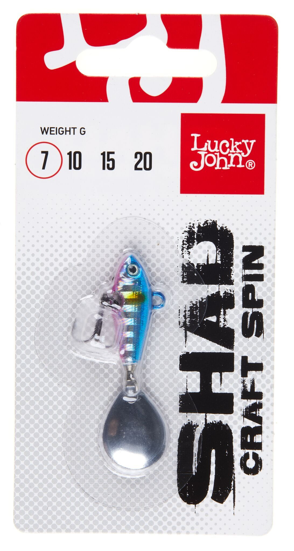 Тейл-спиннер Lucky John SHAD CRAFT SPIN 7г, цвет 018