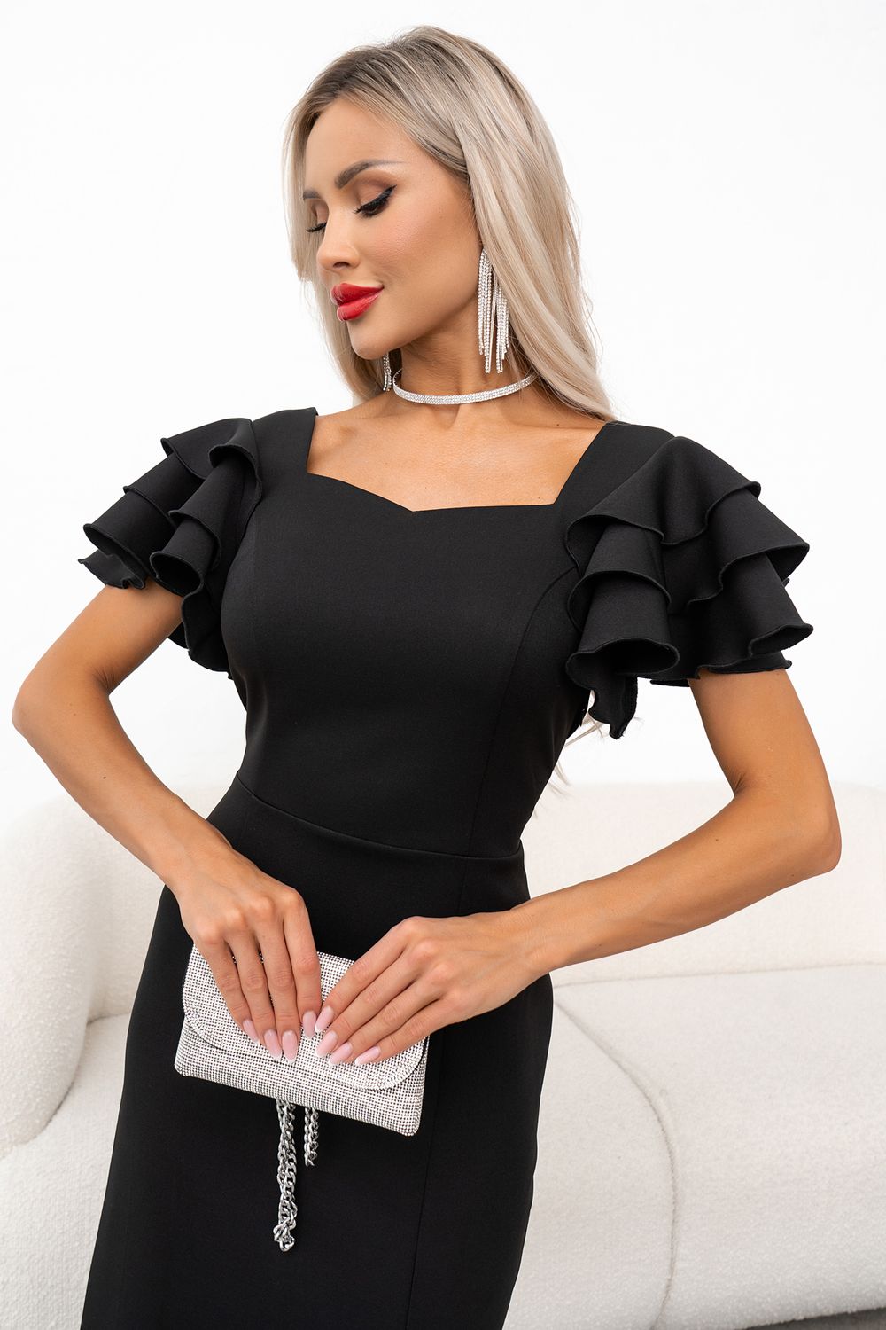 Платье Рафаэлла (черный) Р11-1238 Nikol