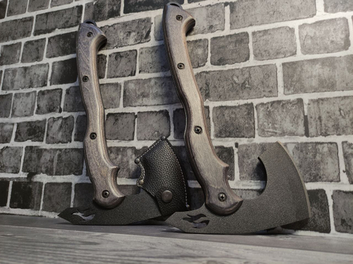 Топорик кованый "Крот" с чехлом.