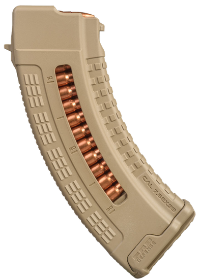 Магазин полимерный 7.62x39 на 30 патронов для AK (tan)