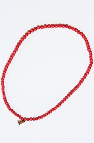 Деревянные бусы красные Good Wood NYC